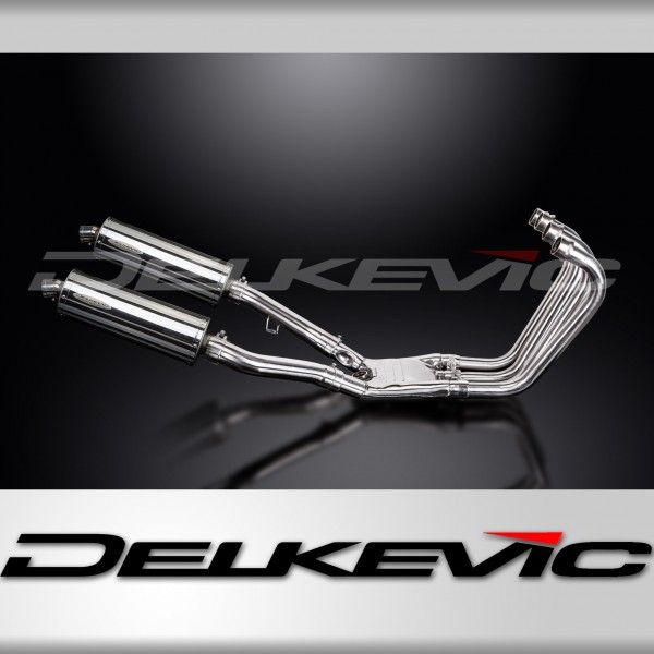 Delkevic volledig systeem Oval RVS 350mm - FJ1200 (3CV) (1988-1990)