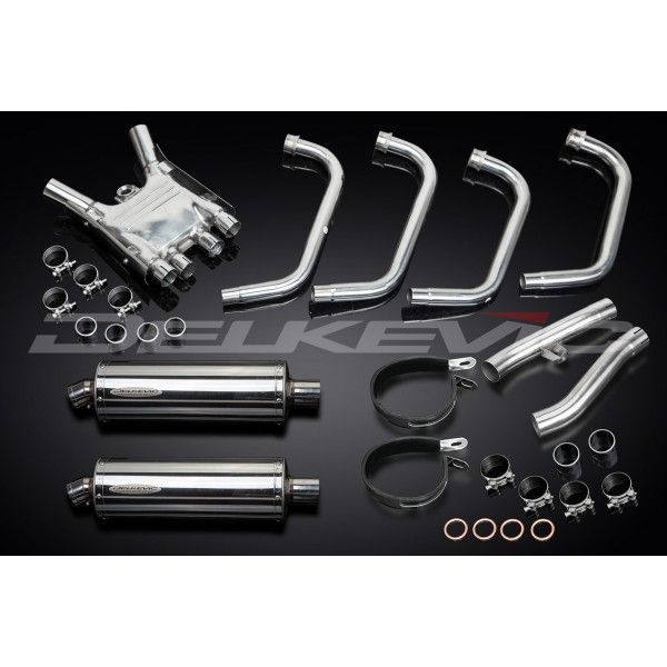 Delkevic volledig systeem Oval RVS 350mm - FJ1200 (3CV) (1988-1990)