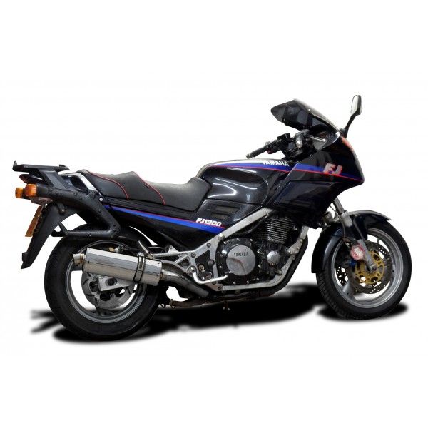 Delkevic volledig systeem Oval RVS 350mm - FJ1200 (3CV) (1988-1990)