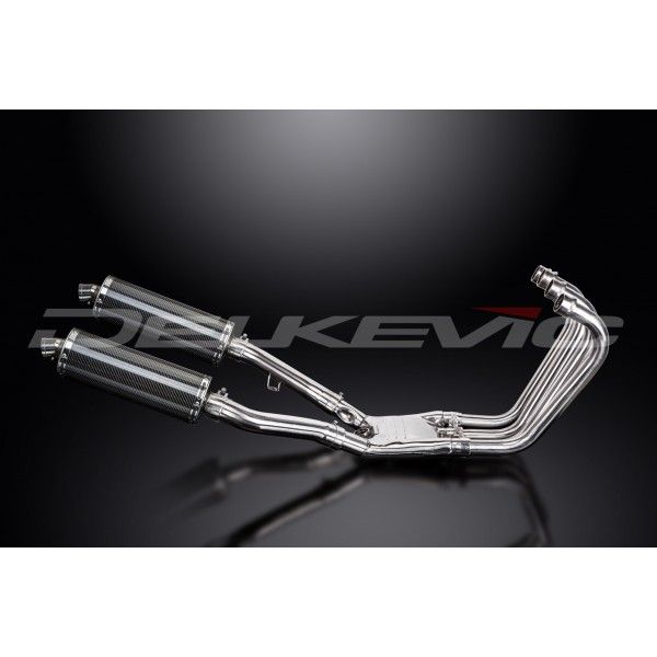 Delkevic volledig systeem Oval Carbon 350mm - FJ1200 (3CV) (1988-1990)