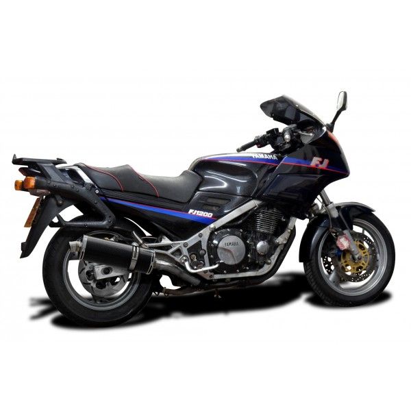 Delkevic volledig systeem Oval Carbon 350mm - FJ1200 (3CV) (1988-1990)