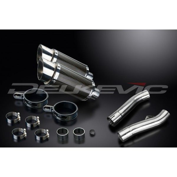 Delkevic slip-on kit Round Carbon 200mm - FJ1100/1200 (1984-1987)