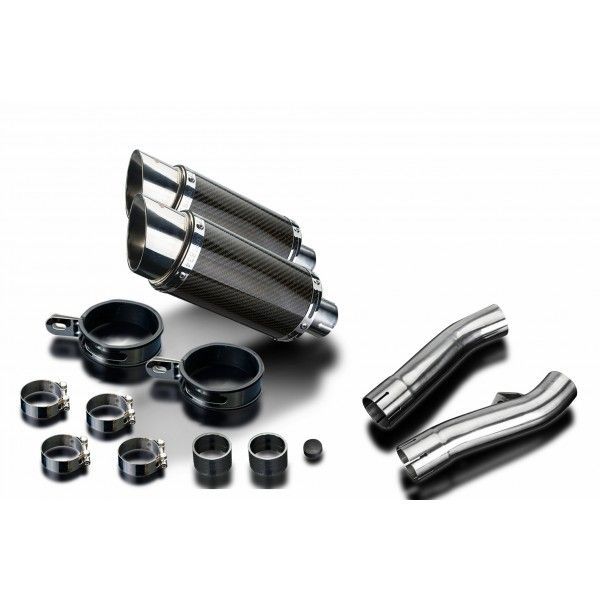 Delkevic slip-on kit Round Carbon 200mm - FJ1100/1200 (1984-1987)