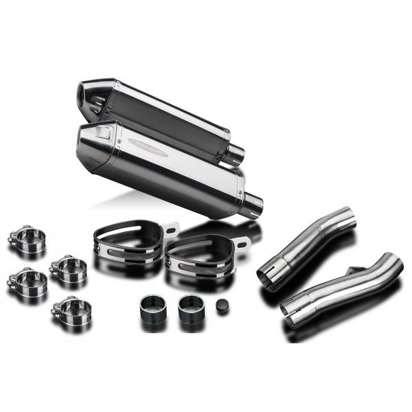 Delkevic slip-on kit Tri-Oval RVS 320mm - FJ1100/1200 (1984-1987)