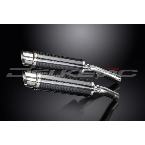 Delkevic slip-on kit Round Carbon 350mm - FJ1100/1200 (1984-1987)