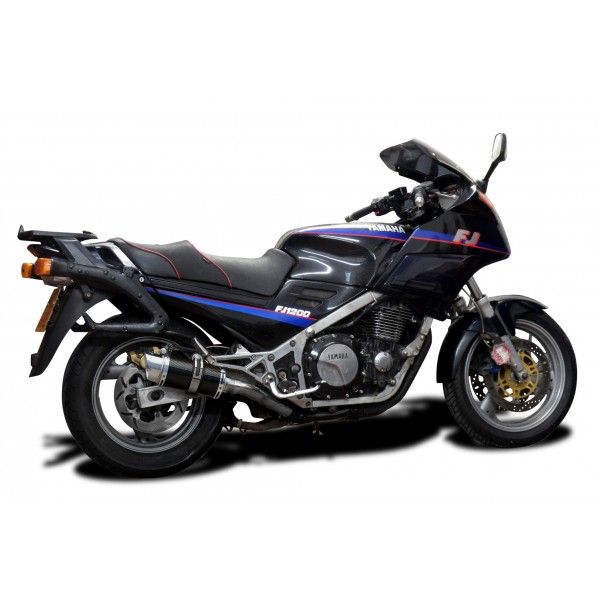 Delkevic slip-on kit Round Carbon 200mm - FJ1200 (3CV) (1988-1990)