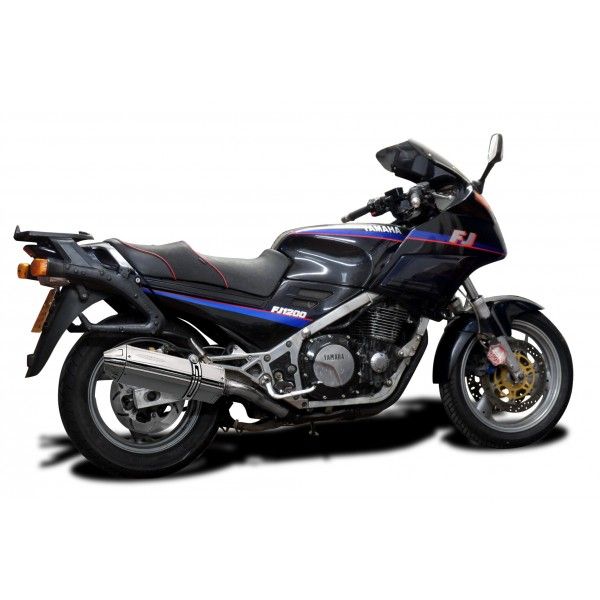 Delkevic slip-on kit Tri-Oval RVS 320mm - FJ1200 (3CV) (1988-1990)