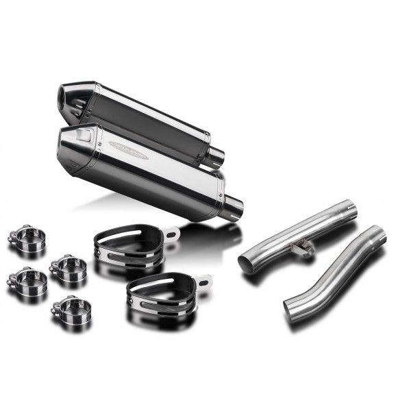 Delkevic slip-on kit Tri-Oval RVS 320mm - FJ1200 (3CV) (1988-1990)