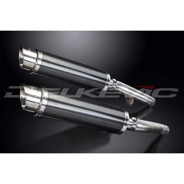 Delkevic slip-on kit Round Carbon 350mm - FJ1200 (3CV) (1988-1990)