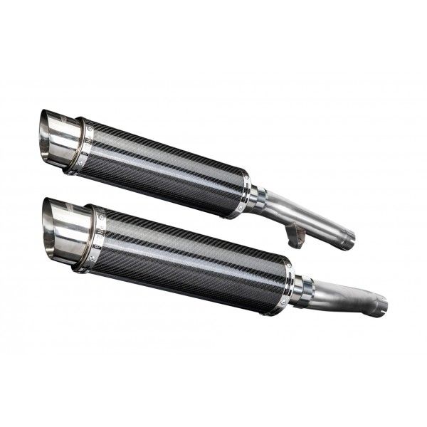 Delkevic slip-on kit Round Carbon 350mm - FJ1200 (3CV) (1988-1990)