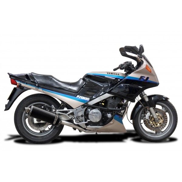 Delkevic volledig systeem Oval Carbon 350mm - FJ1200 (3XW) (1991-1996)