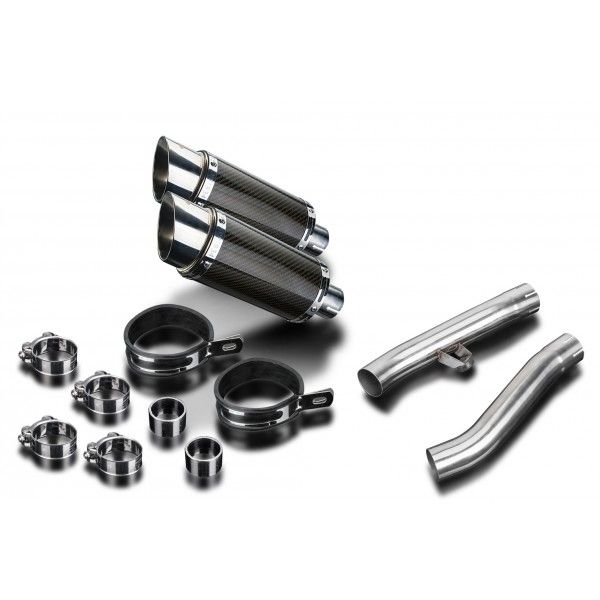 Delkevic slip-on kit Round Carbon 200mm - FJ1200 (3XW) (1991-1996)