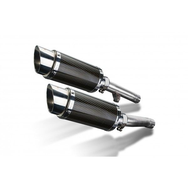 Delkevic slip-on kit Round Carbon 200mm - FJ1200 (3XW) (1991-1996)