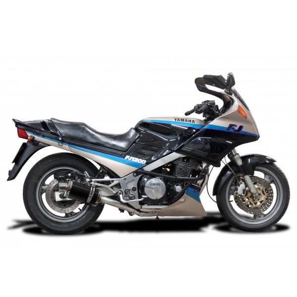 Delkevic slip-on kit Oval Carbon 225mm - FJ1200 (3XW) (1991-1996)