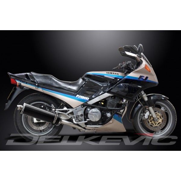 Delkevic slip-on kit Oval Carbon 450mm - FJ1200 (3XW) (1991-1996)