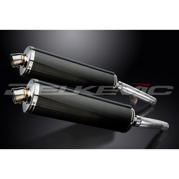 Delkevic slip-on kit Oval Carbon 450mm - FJ1200 (3XW) (1991-1996)