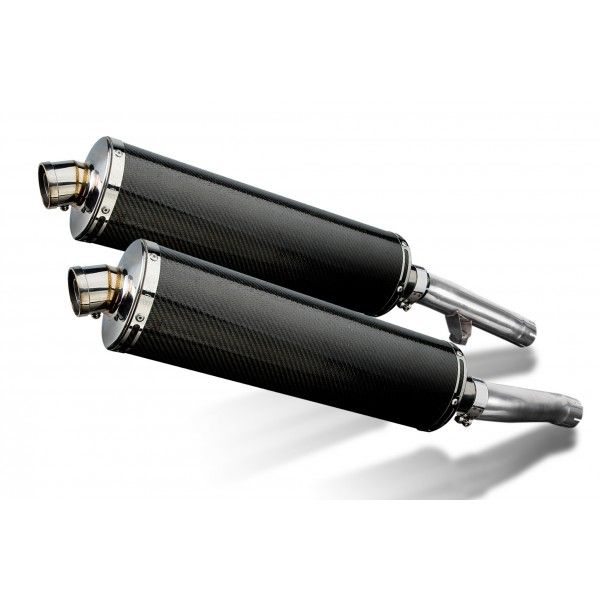 Delkevic slip-on kit Oval Carbon 450mm - FJ1200 (3XW) (1991-1996)