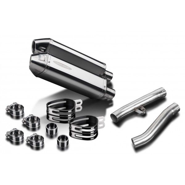 Delkevic slip-on kit Tri-Oval RVS 320mm - FJ1200 (3XW) (1991-1996)