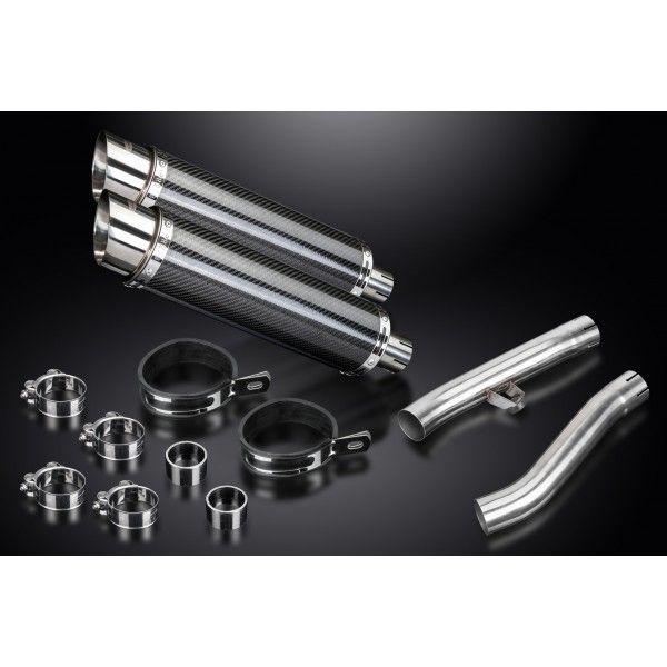 Delkevic slip-on kit Round Carbon 350mm - FJ1200 (3XW) (1991-1996)