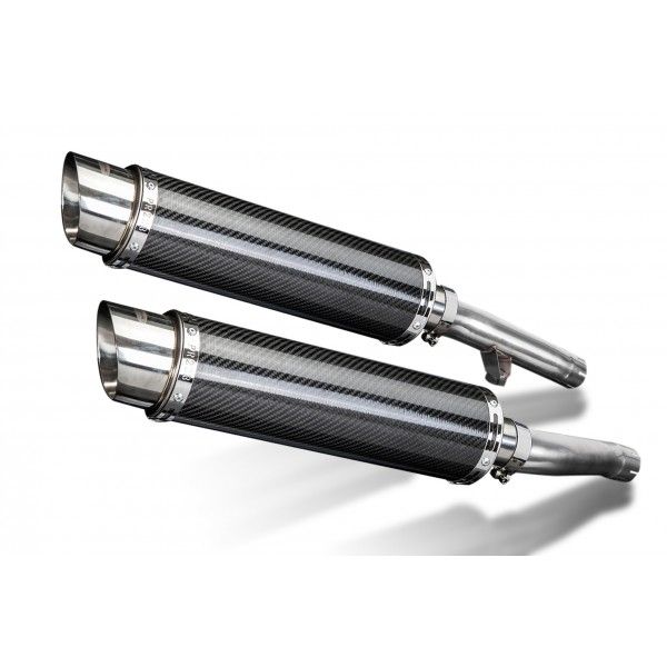 Delkevic slip-on kit Round Carbon 350mm - FJ1200 (3XW) (1991-1996)