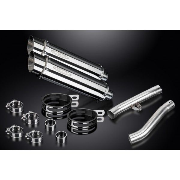 Delkevic slip-on kit Round RVS 350mm - FJ1200 (3XW) (1991-1996)