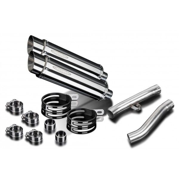 Delkevic slip-on kit Round RVS 350mm - FJ1200 (3XW) (1991-1996)