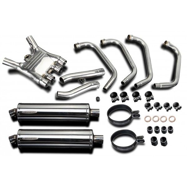 Delkevic volledig systeem Oval RVS 350mm - FJ1100 (1984-1985)