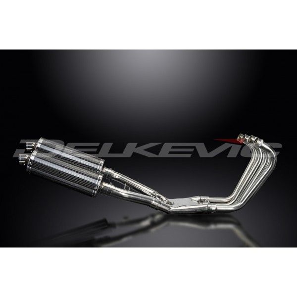 Delkevic volledig systeem Oval Carbon 350mm - FJ1100 (1984-1985)