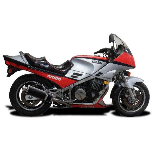 Delkevic volledig systeem Oval Carbon 350mm - FJ1100 (1984-1985)