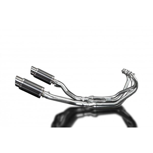 Delkevic volledig systeem Round Carbon 200mm - XJ600 DIVERSION (1992-2004)