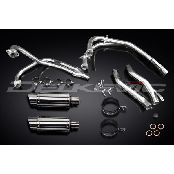 Delkevic volledig systeem Round RVS 200mm - XJ600 DIVERSION (1992-2004)