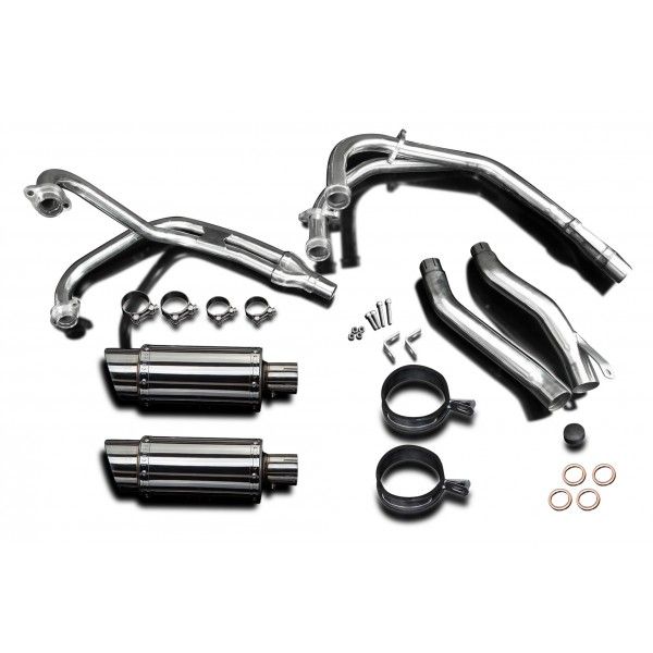 Delkevic volledig systeem Round RVS 200mm - XJ600 DIVERSION (1992-2004)