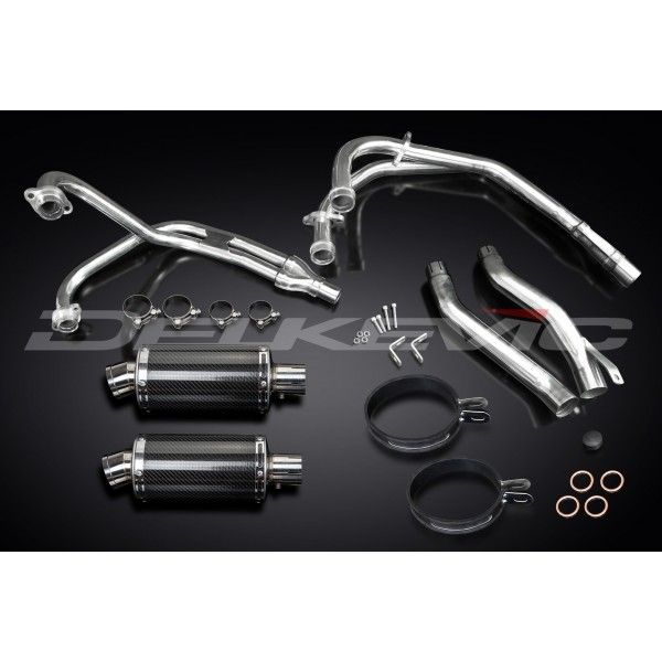 Delkevic volledig systeem Oval Carbon 225mm - XJ600 DIVERSION (1992-2004)