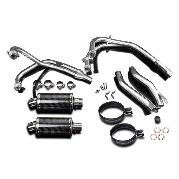 Delkevic volledig systeem Oval Carbon 225mm - XJ600 DIVERSION (1992-2004)