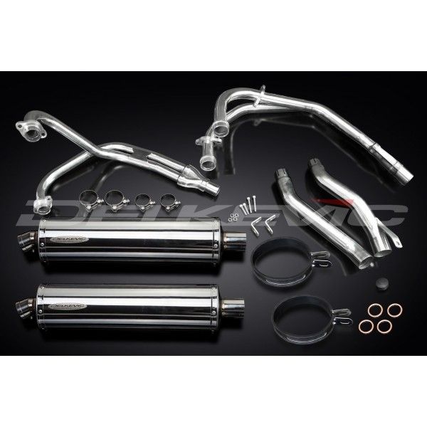 Delkevic volledig systeem Oval RVS 450mm - XJ600 DIVERSION (1992-2004)