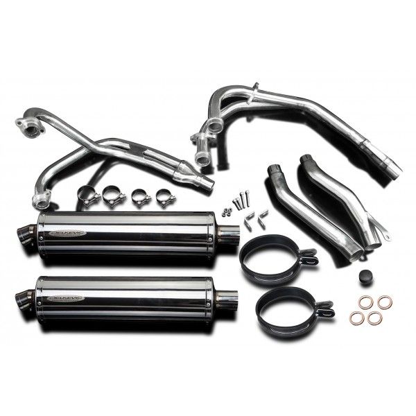 Delkevic volledig systeem Oval RVS 450mm - XJ600 DIVERSION (1992-2004)