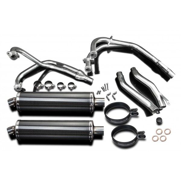 Delkevic volledig systeem Oval Carbon 450mm - XJ600 DIVERSION (1992-2004)