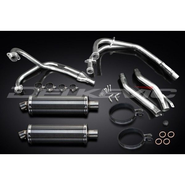 Delkevic volledig systeem Oval Carbon 350mm - XJ600 DIVERSION (1992-2004)