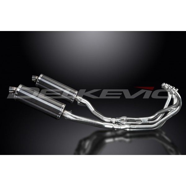 Delkevic volledig systeem Oval Carbon 350mm - XJ600 DIVERSION (1992-2004)
