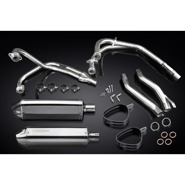 Delkevic volledig systeem Tri-Oval RVS 320mm - XJ600 DIVERSION (1992-2004)