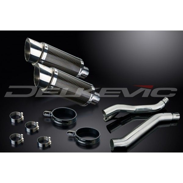 Delkevic slip-on kit Round Carbon 200mm - XJ600S/N DIVERSION (1992-2004)