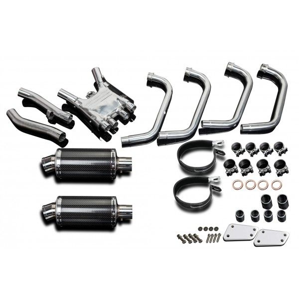 Delkevic volledig systeem Oval Carbon 225mm - XJR1300/SP (1998-2006)