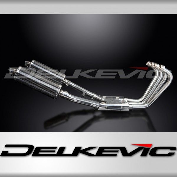 Delkevic volledig systeem Oval Carbon 350mm - XJR1300/SP (1998-2006)