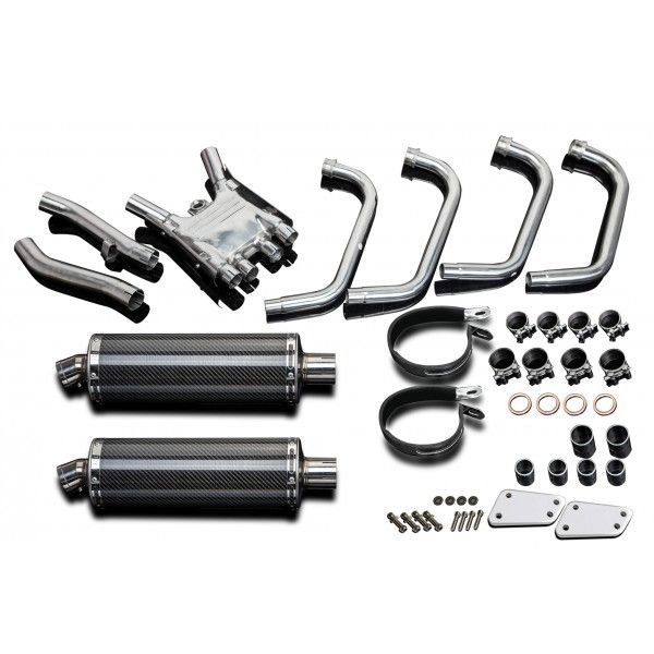 Delkevic volledig systeem Oval Carbon 350mm - XJR1300/SP (1998-2006)