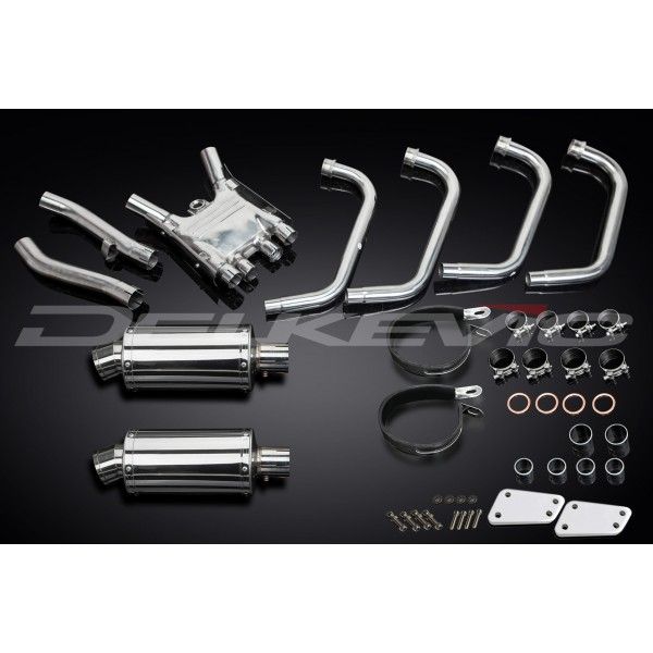 Delkevic volledig systeem Oval RVS 225mm - XJR1300/SP (1998-2006)