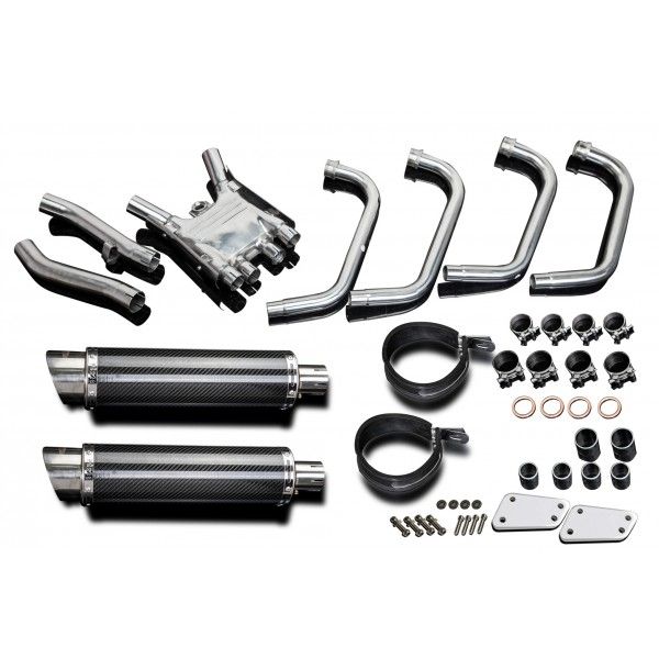 Delkevic volledig systeem Round Carbon 350mm - XJR1300/SP (1998-2006)