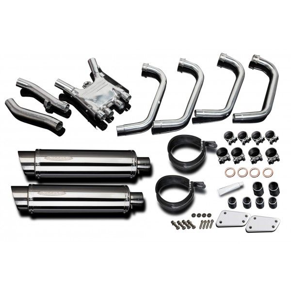 Delkevic volledig systeem Round RVS 350mm - XJR1300/SP (1998-2006)