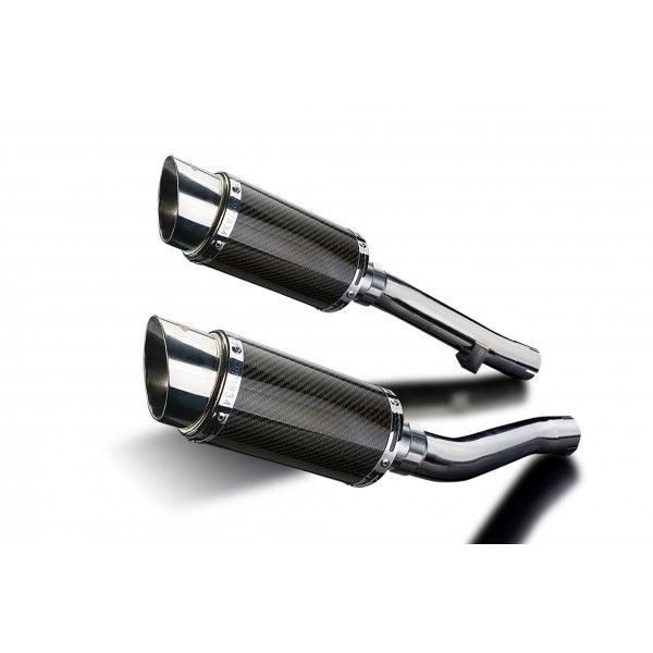 Delkevic slip-on kit Round Carbon 200mm - XJR1300/SP (1998-2007)