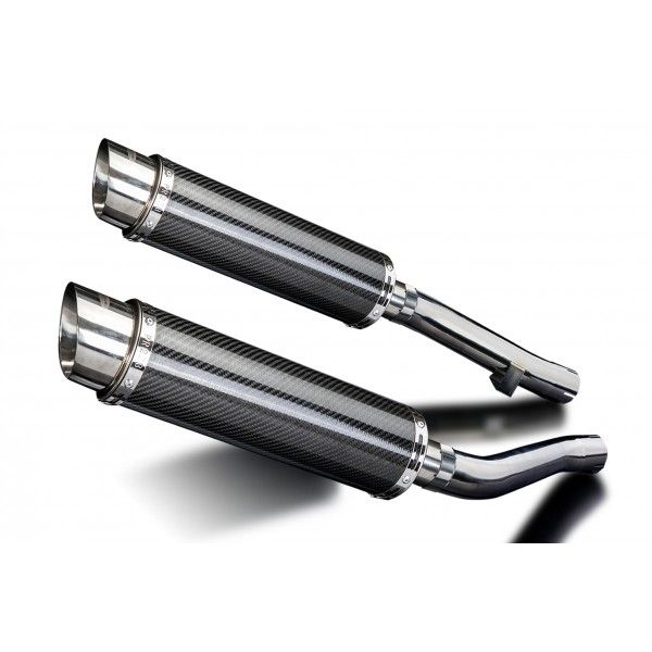 Delkevic slip-on kit Round Carbon 350mm - XJR1300/SP (1998-2007)