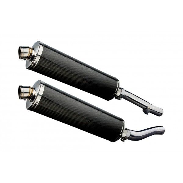 Delkevic slip-on kit Oval Carbon 450mm - XJR1300 (2004-2006)